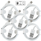 5 Pack Lot Usb Charger Cable 3/6ft For Apple Iphone 5s 6 7 8 Plus Xr Xs Max 13