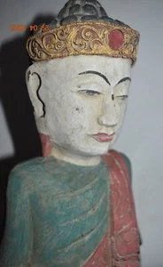 SALE! MANDALAY TEMPLE BUDDHA, 24" PROV - Picture 1 of 3