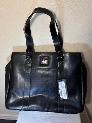 Bolso para computadora portátil Kenneth Cole Reaction accesorio de hombro negro Foto 1 de 4