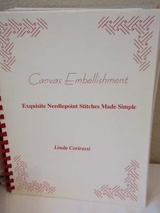Linda Coriroosi CANVAS EMBELLISHMENT EXQUISITE NEEDLEPOINT STITCHES MADE SIMPLE - Picture 1 of 1