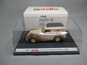 AR949 BRUMM 1/43 FIAT 1100 FOURGONNETTE FERRERO 1950 PROMOTIONNEL NUTELLA 90 ANS - Imagen 1 de 12