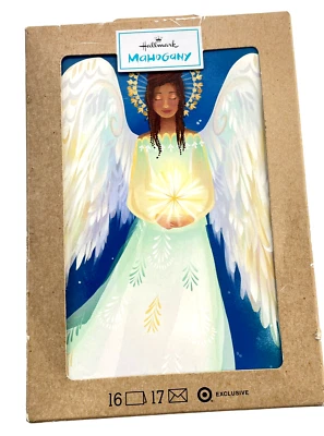 Hallmark Christmas Cards Boxed Mahogany Black Angel Soulful True You 16 Cards - Image 1 of 4