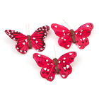 Bulk Package of 24 Assorted Red Heart Artificial Butterflies with Clips