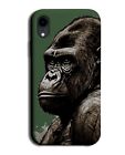 Dark Green Water-Colour Gorilla Phone Case Cover Gorillas Ape Face Head AH47