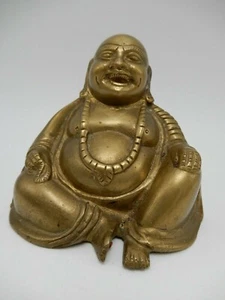 Vintage Brass Buddha 4 Inch  - Picture 1 of 11