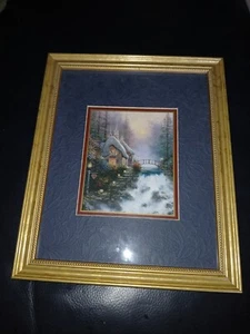 Used Thomas Kinkade Sweetheart Cottage II Framed Accent Print; 2000; COA - Picture 1 of 4