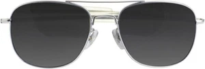 Humvee Militär Sonnenbrille Silber HMV-52B-MATT 52MM. Matt Silber High-Nickel Co - Bild 1 von 3