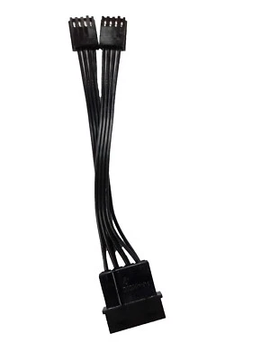 eVGA 4Pin Molex(M) to 2 X 4Pin Molex(F) Y Cable - Image 1 of 3