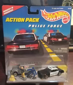 AWESOME! - 1996 Hot Wheels Action Pack #16149 Police Force - NIB! - Picture 1 of 5