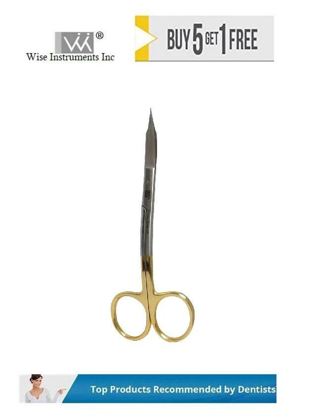Tijera Quirúrgica Dental Goldman Fox CVD Mano 12,5 cm T/C de Wise Instruments  Foto 1 de 1