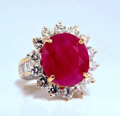 GIA Certified 16.37ct Ruby Diamonds Ring 14kt - Image 1 of 4