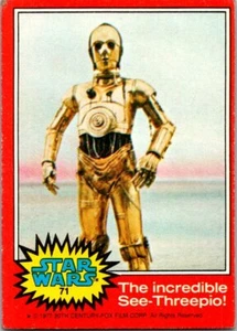Vintage 1977 Star Wars Trading Card Red Series 2 #71 See Threepio - Picture 1 of 2