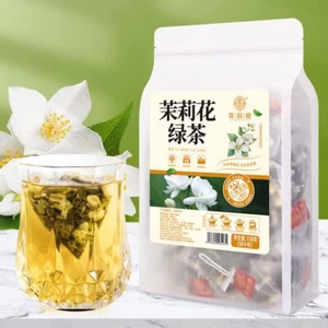 Chinese Scented Green Tea with Jasmine Loose Leaf Teabags 150g (3g x50Sachets) - Picture 1 of 5