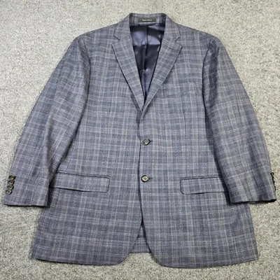 Blazer Lauren Ralph Lauren Para Hombres 44R Lana Seda Lino Azul Marino Traje Chaqueta Foto 1 de 4