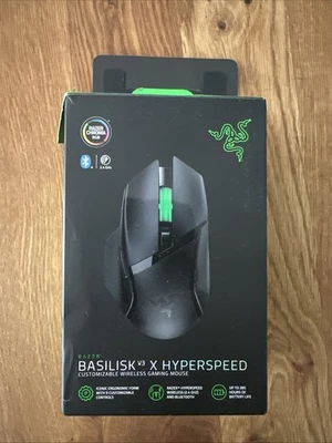 Razer Basilisk X Hyperspeed Kabellos Optisch Gaming-Maus - Schwarz / Maus - Bild 1 von 4