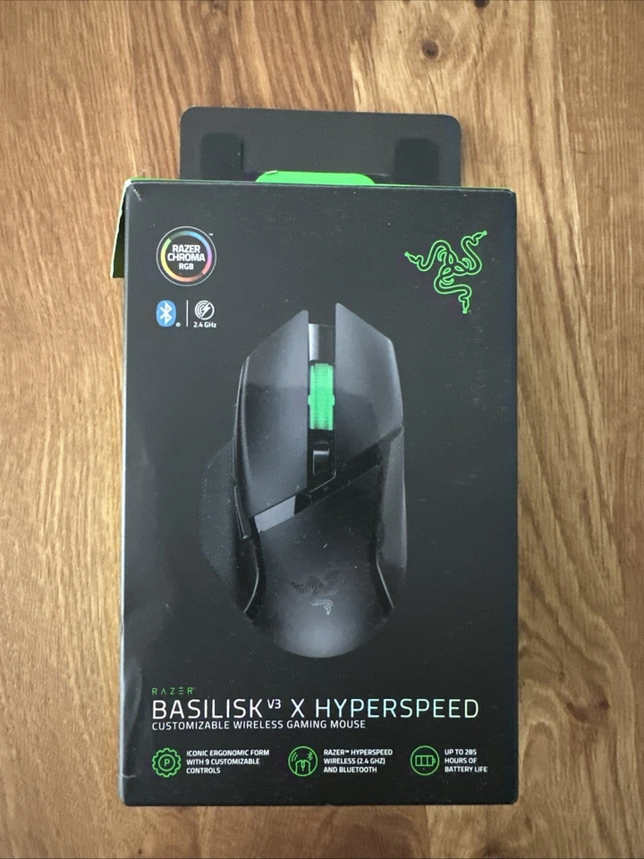 Razer Basilisk X Hyperspeed Kabellos Optisch Gaming-Maus - Schwarz / Maus - Bild 1 von 4