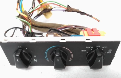 No A/C Ford 1992 1996 F150 F250 Heater Control Switch 1 Cable 1995 1994 1993 U11 - Image 1 of 4