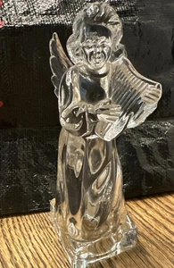 SERIES 829 MIKASA Full Lead Crystal ANGEL with Harp "Angelic Harp" Herald - Picture 1 of 4