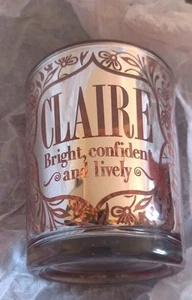 Personalisierter Claire Glas Teelichthalter / Schnapsglas - Bild 1 von 7