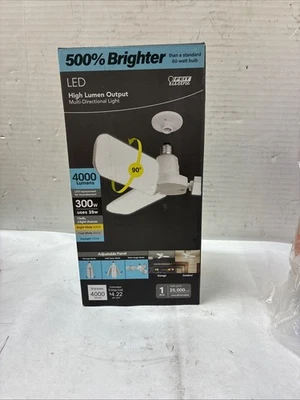 Feit Wide Surface E26 (Medium) LED Garage Bulb Bright White 300 Watt - Image 1 of 2
