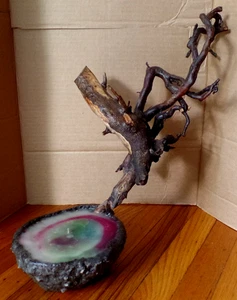 New Sand Casted Unscented Freeform Abstract Art CANDLE (v) - Picture 1 of 8