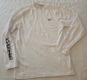 T-shirt G Loomis Small bianca LS 100% poliestere NUOVA - Foto 1 di 2