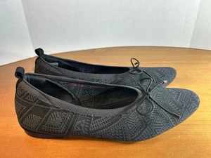 Skechers Cleo Snip Sweet Class Gr. 9,5 flache Damen-Slipper grau schwarz 158294 - Bild 1 von 8