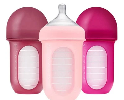 Bolsa de silicona reutilizable Boon Nursh biberones flujo medio pezón bloque de color Foto 1 de 4