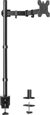 Single Monitor Arm with 39 Inch Extra-Tall Pole Adjustable Computer Desk Mount  - Image 1 of 4