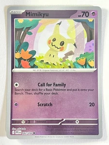 Mimikyu 042/094 Reverse Holo Common Phantasmal Flames Pokemon TCG - Near Mint NM - Picture 1 of 4