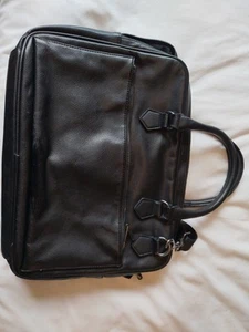 Men Or Women's Business Style Bag. Faux Leather With Cloth Interior. - Picture 1 of 12