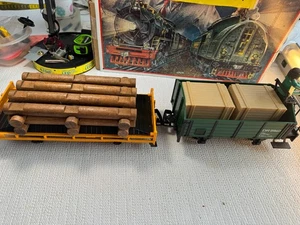 🚂 G SCALE - LGB  LOG CAR AND GONDOLA -  L👀K💥G786 - Picture 1 of 10