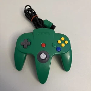 Official Nintendo 64 Controller AUTHENTIC OEM N64 Green Remote Original NUS-005 - Picture 1 of 6