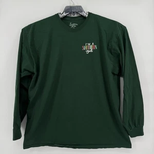 Southern Y'all 2XL grünes Langarmshirt Weihnachtsbaum "Tinsel in a Tangle" - Bild 1 von 4