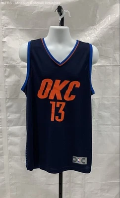 Fanatics Men Blue OKC #13 George Basketball Jersey - Size Large - Image 1 of 4