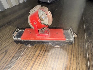 Marx 6 Zoll Blech rot & schwarz Suchscheinwerfer Auto - fehlende Linse, T&S Kupplungen - Bild 1 von 5