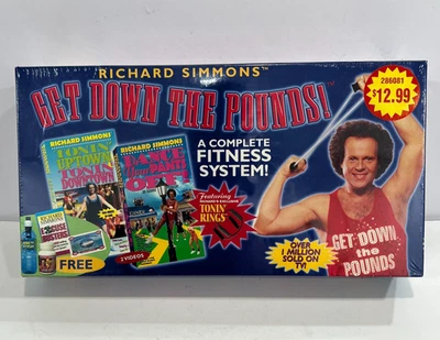 Richard Simmons Get Down The Pounds! With Bonus  VHS Tape Sealed! seen on TV - Image 1 of 4