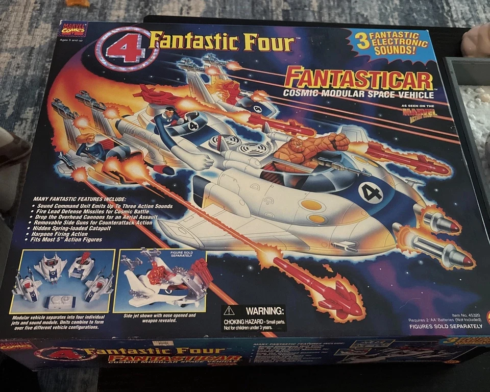 Vehículo espacial modular cósmico ToyBiz 1995 Fantasticar Fantastic Four #45320 NUEVO Foto 1 de 1