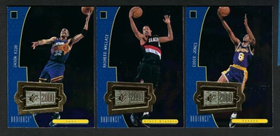 Lot of 3 1998-99 SPx Finite #167 Jason Kidd Eddie Jones Wallace Radiance #/2025 - Image 1 of 2