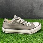 Converse Chuck Taylor All Star Womens 6 Gray White Shoes Sneaker Canvas Low Top