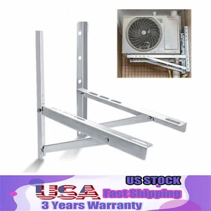 Wall Mounted Outdoor Bracket Fit Ductless Air Heat Pump or Mini Split AC Units - Picture 1 of 10