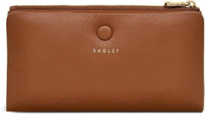Cartera monedero Radley London grande de cuero marrón suave malva St 110765 - Imagen 1 de 4