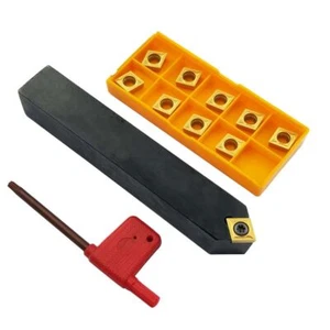 SCMCN 2020K09 20mm CNC Neutral Carbide Turning Tool Holder + CCMT09T304 - Picture 1 of 7