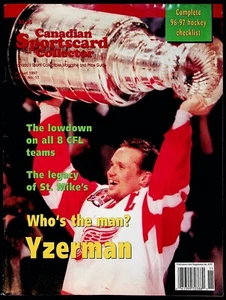 1997 August Canadian Sportscard Collector Vol 7 No 11 Price Guide Steve Yzerman - Picture 1 of 12