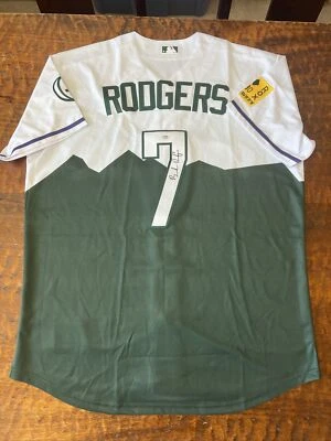 Brendan Rodgers Signed Colorado Rockies Jersey PSA DNA Coa Autographed - Image 1 of 4
