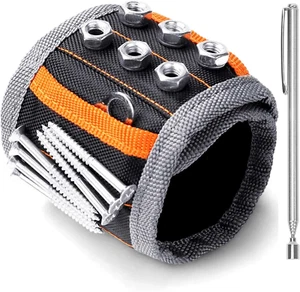 Magnetarmband, Geschenke für Papa, mit starken Magneten zum Halten von Schrauben, Nägeln - Bild 1 von 12