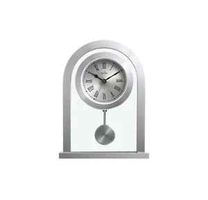 Acctim Orologi Finitura Argento Quarzo Batteria Mantello Orologio con Pendolo 36757 - Foto 1 di 1