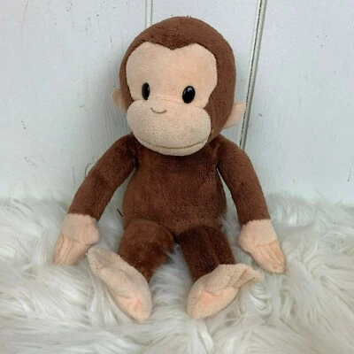 Applause Curious George Classic Plush Monkey Beanie Stuffed Animal Toy 12" VTG - Image 1 of 4