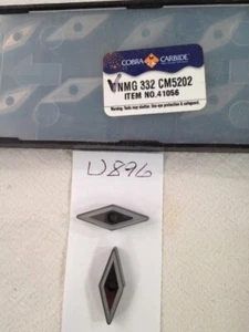 10 NEW COBRA CARBIDE VNMG 332 CARBIDE INSERTS. GRADE CM5202 (REF#U896) - Picture 1 of 1