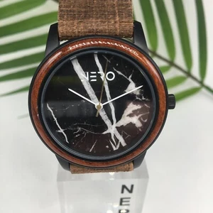 Nero Venice Royal Watch toughen leather with a Black Marble face - Picture 1 of 4